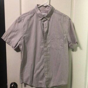 Goodfellow men’s standard short sleeve button down gently used size M